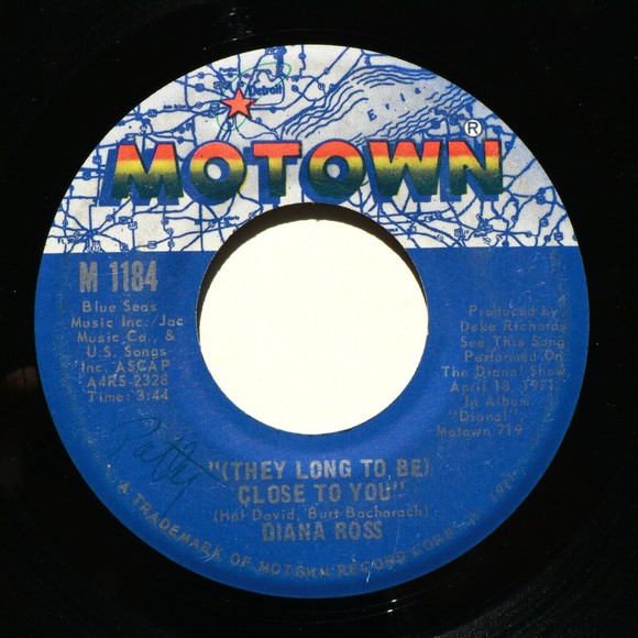 Diana Ross Reach Out I'll Be There/(They Long To Be) Close To You* 45 rpm Record - Picture 5 of 9